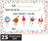 Kids Fill in the Blank Thank You Postcards - 25 Card Set, Fun Gender Neutral Thank You Notes for Boys or Girls