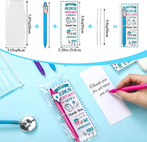 50 Sets 2026 Gersoniel Medical Assistants Recognition Day Gifts Bulk Ma Week Appreciation Cute Medical Themed Cartoon