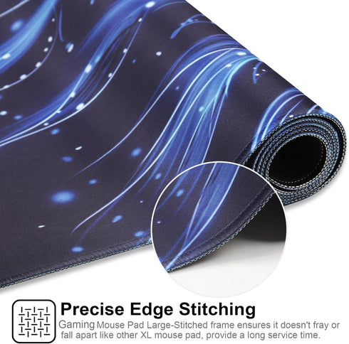 XXL Gaming Mouse Pad 35.4x15.7, Professional Large Mouse Pad & Computer Game Mouse Mat - 90x40 Flowershape