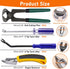 4Pcs Set Upholstery and Construction Staple Remover Tools - Nail Tack Remover, U Tack Lifter, End Cutting Plier, Carpet