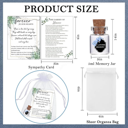 Qpige 50 Bulk Memorial Cards Funeral Favors for Guest, Funeral Wake Celebration of Life Decorations, In Loving Memory