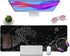 Black Gaming Laptop Mouse Pad,Sea Wave Big Mice Pads PC Keyboard Waterproof and Non-Slip 31.5 x 11.8inches 3mm Thick XL,XXL Rubber Table Mat, Kanagawa Surfing and Japanese Mouse Pads by MEWOOCUE