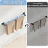 24" 2 Pack MKO Towel Bar for Bathroom, Hand Towel Holder Rod with Metal, Black Towel Racks for Bathroom Hanger Wall