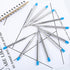 DunBong Blue Ink Refill Pack of 5, Replaceable Medium Point Ballpoint Pen Refills (Blue)