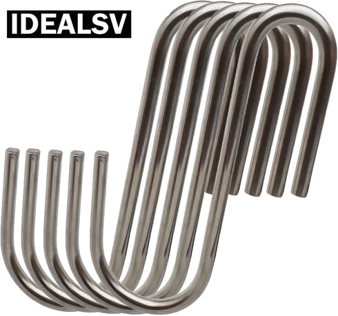 30 Pcs Stainless Steel Heavy Duty S Hooks, 2.4 Inch S Shaped Hooks for Hanging Pots and Pans