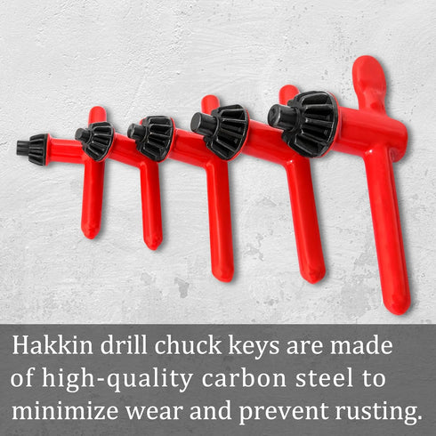 Hakkin Drill Press Chuck Key, 5 Sizes Replacement Wrench Key for Electric Drill Clamping Tool