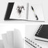ZZTX Spiral Notebook Kraft Soft Cover, College Ruled Memo Diary Planner, 140 Pages/70 Sheets, 8 x 6 inch, 1 Pack (Black)