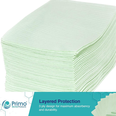 3 13 18, 500 Dental Bibs - Disposable Bibs for Adults - Ply Patient Bib for use in Tattoo, Medical, or Dental Offices