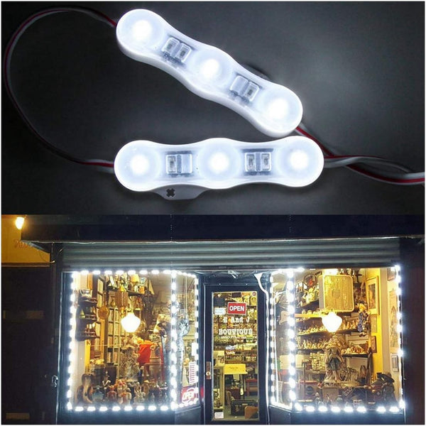 Minbow 20FT Store Front LED Light Waterproof 40pcs 3led 2835 White LED Module