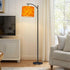 LASENLANP 8.9"x11" Lamp Shade Abstract beautiful red swirl liquid colorful marble surface Orange Drum Lampshade