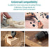 20PCS HSS Rotary Burr Set, Carving Bits and Engraving Router Bit Set for Woodworking and Drilling
