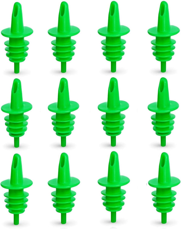 EHOMEA2Z 12 Pack Shaved Ice Pourers - Ideal for Snow Cone Syrup Bottles, Liquor, Juice, Salad Dressing