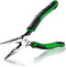 SK 8-Inch Long Nose Pliers, Needle Nose Pliers, Premium CR-V Steel with Ergonomic Non-slip Handle