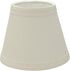 Aspen Creative 32067-6A, 3" 5" 4" Set 6 Hardback Empire Clip-On Chandelier Lamp Shade, Off-White, Top x Bottom x Slant