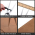Weewooday 2 Pieces Adjustable Lockable Divider Leather Compass, 6 Inch and 8 Inch Drafting Tool