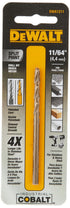 DEWALT DWA1211 11/64" Pilot Point Industrial Cobalt Alloy Steel Drill Bit