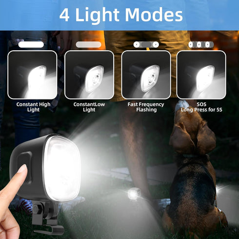 2 COSOOS Original Rechargeable Headlights for Shoe Charms, Flashlight Attachment for Shoe Light Kids Boy Girl Men Women