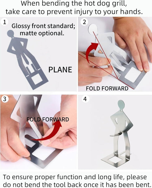 Zorythm 4 6 (6) or PCS Funny Hot Dog Holder and Sausage Stand-Hot Dog Grill Holder Man-Standing Man Sausage Barbecue