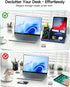 Desk Organizer with Charging Station, Nightstand Organizer Phone Docking Station, Men Gift Husband Wife Anniversary Dad