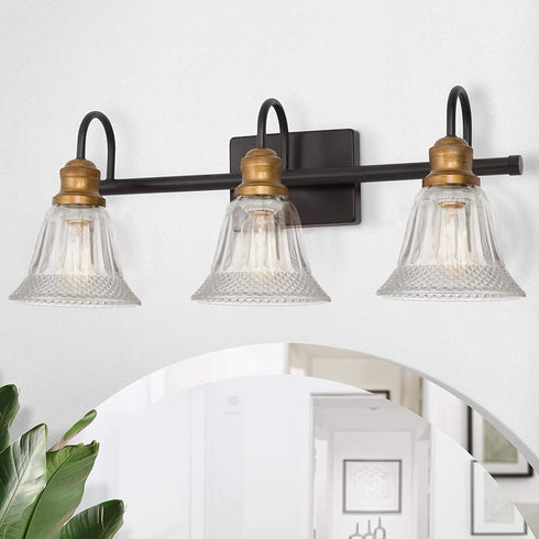 Skelang 1-5/8" Lip-less Glass Lamp Shade, Bell Shaped Light Cover with Fitter Opening, Fixture Replacement Globes