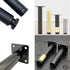 HJYCLFAZU Pack 4 14 cm) SpeeSy of Furniture feet, Adjustable Table Legs, Metal Cabinet Base feet for TV Cabinet, Bed