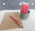 Gel Pens 0.5mm Refills, 50-Pack Red Gel Pen Refills, Easy Drying, Smooth Writing, Includes 1 Extra Pen