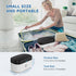 LifeBasis Ultrasonic Jewelry Cleaner, 500ML Portable 42kHz Cleaner with 5 Digital Timer and Watch Holder - White