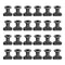 24 PCS Mlok Screws and Nuts Replacement Sets, M-Lok Rail Mount Screws & T-Nuts Accessories with Allen Wrench