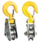 2Ton Heavy Duty Pulley Hook, Lifting Block Hoist with Hook for 5/8" Wire Rope Snatch Block, 2Pack