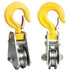 2Ton Heavy Duty Pulley Hook, Lifting Block Hoist with Hook for 5/8" Wire Rope Snatch Block, 2Pack