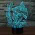 3D 7 3D Fishing Lamp Illusion Night Light LED Touch Fish Desk Table Lamps Color Change USB Visual Lights Home Bedroom