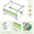 Outus 6 Pieces Transparent Washi Tape Dispenser, Multi Masking Tape Cutter Holder for Desktop Office Storage