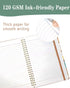DHGPTS A5 60 Spiral Journal Notebook, Cute Notebooks for Women Men, College Ruled Hardcover Notebook for Work & Note