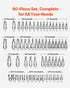 Set, 60-Piece T6-T70, TT6-TT70, TP8-TP60, E4-E24, S2 1/4 3/8 1/2 VEVOR Torx Bit Socket and External Torx Socket Alloy