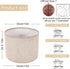 qvtekn Set 2 13" 13" 10" of drum big lamp shades for table lamps Top x Bottom x High, Medium Beige Lampshades for floor