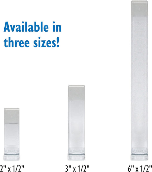 The Beadsmith Clear Plastic Tubes, 2 x .5 Inch Square with Flat Caps, Bag of 100