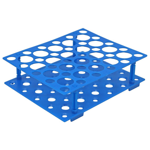 Centrifuge Tube Rack, 2 Pieces Detachable Holder for 50-Well Plastic Stand, 15ml, 50ml Tubes