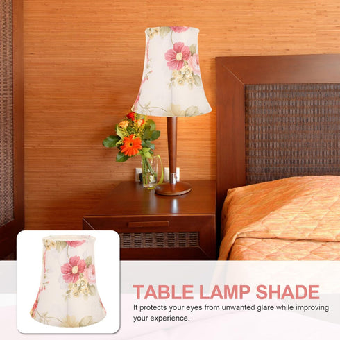 15cm IMIKEYA Floral Lamp Shade - Fabric Lampshade Replacement for Table - Floor and Chandelier Lamps Stylish Clip On