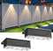 Srtyuo Solar Fence Lights Outdoor - 3 Color Modes(3000K/4000K/6000K), IP55 Waterproof Solar Lights,