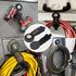 MUTUACTOR Heavy Duty Magnetic Hooks, 2PCS Non-Slip Mount for Garage Storage, Anti-Scratch
