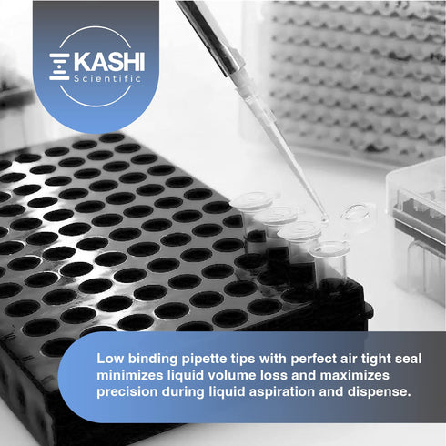 10mL Universal Racked Laboratory Pipette Tips, Sterile Dnase/Rnase Free, Pyrogen Safe, 24 Tips