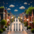 ZLmoue 10Pcs Mini Miniature Street Light Model, Railway Train Post Lamps, Black Lamp Outdoor Pathway Lantern Post