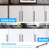 KNOBWELL 5 Pack 6-3/10 Inch Matte Black Kitchen Cabinet Handles, Round T Bar Pulls