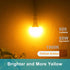 Dusk to Dawn Bug Light Bulbs Outdoor, 1900K Amber Yellow, 600 Lumen, LED 9.5W, A19 E26, 4-Pack, HQ-H018 by Qualilux