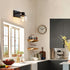 Set 2, Set E26 Bathroom Sconces of Black Wall Sconces of Two, Bathroom Vanity Light with Clear Glass Shade, Modern Wall