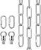 garini 12 Feet Silver Light Fixture Chain, Adjustable Metal Pendant Chandelier Chain