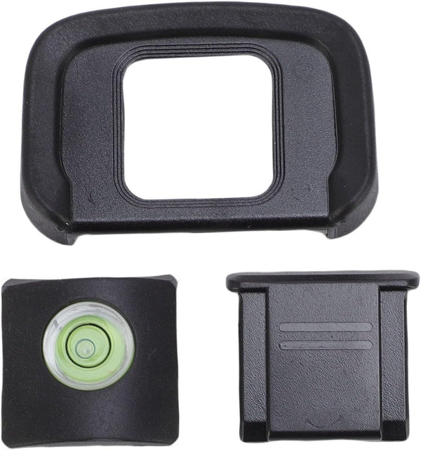 XUMIUZIY 3 in 1 Eyecup Hot Shoe Cover Bubble Level Set for