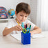 OHiZVZV 12 Pack (6 Acrylic Pencil and Crayon Organizer, Color Pencil Holder for Classroom, Desk Organization, School