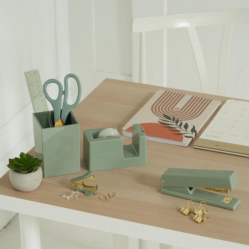 Set Set Aesthetic Desk Accessories - A Complete Desktop Organizer For Women Enhances Any Office Decor - An Office