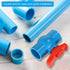 PATIKIL 50mm 2" ID PVC Ball Valve - 2 Pack Socket Type Shut-off Valve with Easy Handle